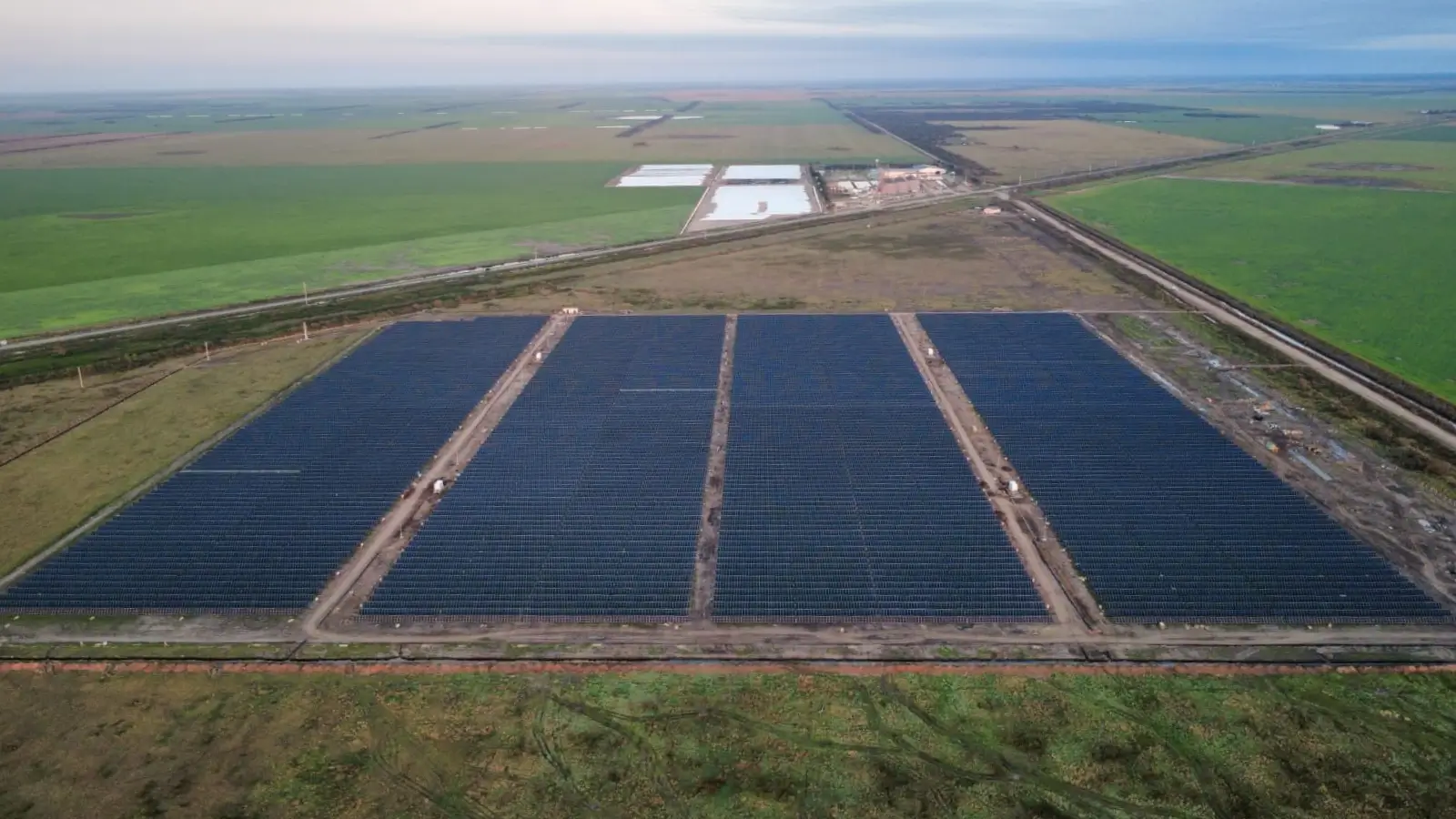 Vista aérea de Parque Solar Bandera